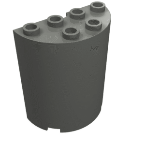 6259 - Cylinder Half 2 x 4 x 4