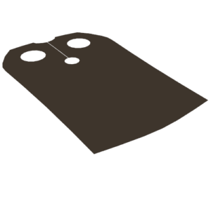 65384 - Minifigure Cape Cloth, Straight Sides - Traditional Starched Fabric