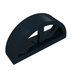 20309 - Window 1 x 4 x 1 2/3 with Spoked Rounded Top