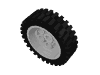 2695c01 - Wheel 30mm D. x 13mm (13 x 24 Model Team), with Black Tire 13 x 24 Model Team (2695 / 2696)