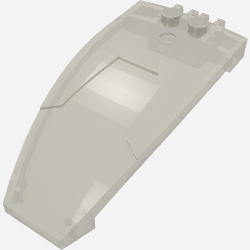 30536 - Windscreen 8 x 4 x 2 Curved Taper with Locking Dual 2 Fingers