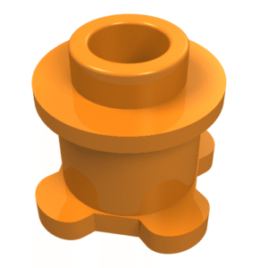 33286 - Brick, Round 1 x 1 x 2/3 with Flower Edge (4 Knobs on Base)