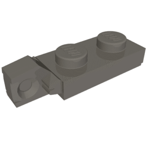 44301a - Hinge Plate 1 x 2 Locking with 1 Finger on End with Bottom Groove