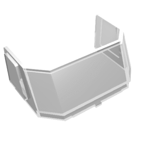 46103 - Glass for Windscreen 4 x 6 x 4 Cab with Hinge