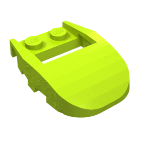 50948 - Wedge 4 x 3 Cut Back with Cutout, 2 Studs