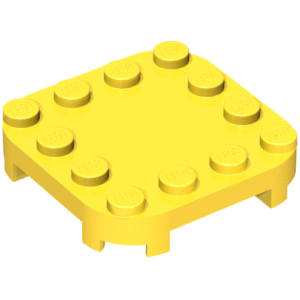 66792 - Plate, Modified 4 x 4 with Rounded Corners and 4 Feet