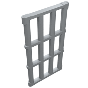 92589 - Bar 1 x 4 x 6 Grille with End Protrusions