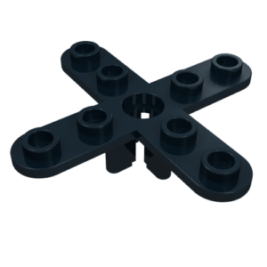 2479 - Propeller 4 Blade 5 Diameter with Rounded Ends and Open Hub
