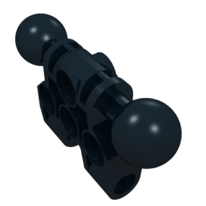 47330 - Bionicle Vahki Torso Lower Section with 2 Ball Joint and 4 Pin Holes