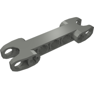 61054 - Technic, Axle and Pin Connector 2 x 7 with 2 Ball Joint Sockets, Squared Ends, Closed Side Axle Holes