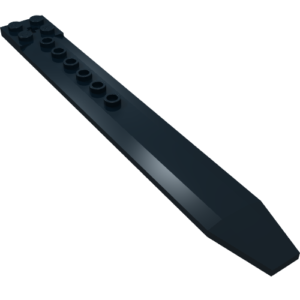 62743 - Plate, Modified 2 x 16 with Angled Side Extensions and Axle Hole (Rotor Blade)