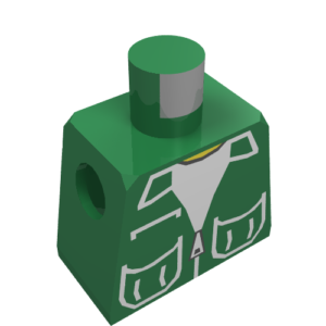 973p73 - Torso Town Vest with Patch Pockets over White Shirt Pattern