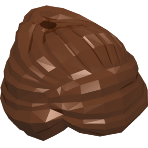 99240 - Minifigure, Hair Female Swept Back into Bun, Hole on Top