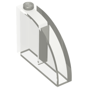 65734 - Slope, Curved 4 x 1 x 2 2/3 with Stud