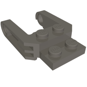 77598 - Vehicle, Base 2 x 2 x 2/3 Wheel Fork with 2 Arms and Pin Holes