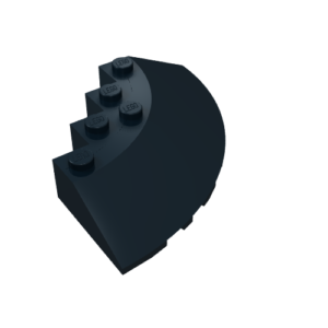 95188 - Brick, Round Corner 6 x 6 with Slope 33 Edge, Facet Cutout