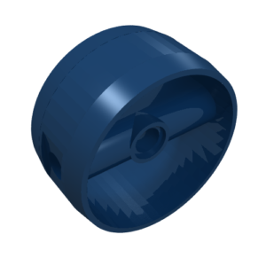 41531 - Cylinder 4 x 4 x 1 2/3 with Pin Holes and Center Bar