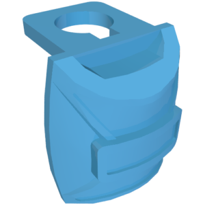 12897 - Minifigure Backpack Thin, Parachute Container