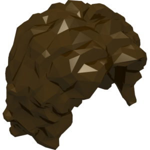 20595 - Minifigure, Hair Female Long Tousled with Center Part