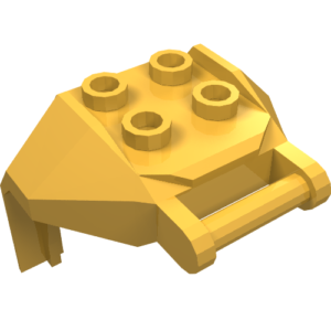 27167 - Large Figure Armor, Chest with 4 Studs and Bar Handle