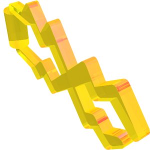 59233 - Wave Angular Double with Bar Handle (Electric Zigzag)