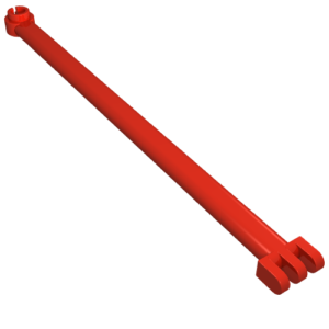 2375 - Hinge Bar 12L with 3 Fingers and Open End Stud