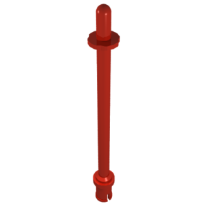 2714a - Bar   8L with Stop Rings and Pin (Technic, Figure Accessory Ski Pole) - Rounded End
