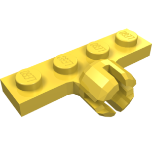 3183b - Plate, Modified 1 x 4 with Tow Ball Socket, Long, 4 Slots (8mm Socket Length)
