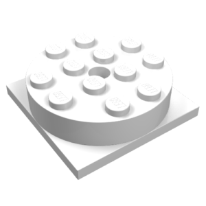 3403c01 - Turntable 4 x 4 Square Base with (Same Color) Top (3403 / 3404)