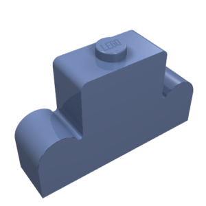 4088 - Brick, Modified 1 x 4 x 2 Center Stud Top