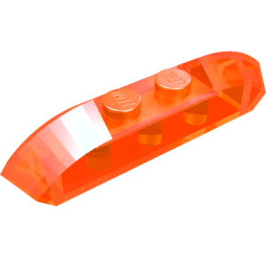 40996 - Slope, Curved 4 x 1 Double with 2 Recessed Studs