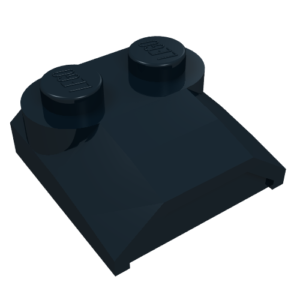 41855 - Slope, Curved 2 x 2 x 2/3 with 2 Studs and Curved Sides, Lip End