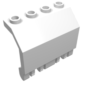44572 - Panel 2 x 4 x 3 1/3 with Double Locking 2 Fingers Hinge