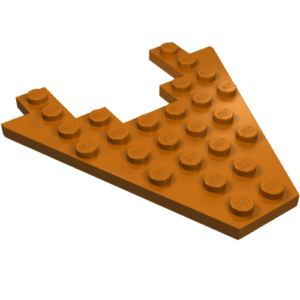 6104 - Wedge, Plate 8 x 8 with 3 x 4 Cutout
