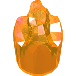 15404 - Minifigure, Headgear Head Cover, Flames Small