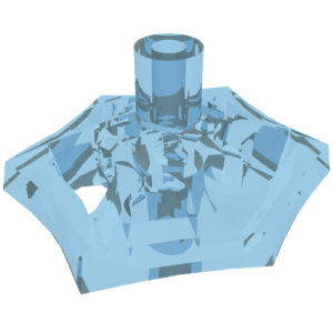 36083d - Minifigure, Weapon Web Effect, Small, Short Bar on Front and Back
