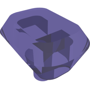 36451a - Rock Faceted with Small Pin (Infinity Stone)