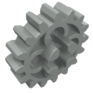 4019 - Technic, Gear 16 Tooth - Axle Hole with Open Sides