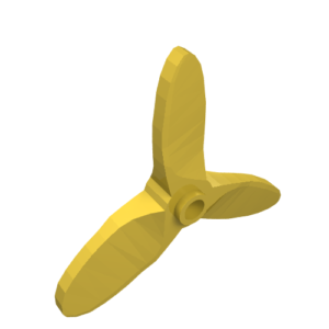 4617a - Propeller 3 Blade 5.5 Diameter, Small Pin Hole