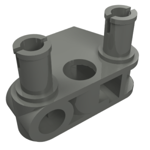 50901 - Bionicle Rhotuka Connector Block 1 x 3 x 2 with 2 Pins and Axle Hole