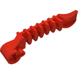 98564 - Projectile Launcher Part, Hero Factory Zamor Sphere Launcher - Bottom Half with Axle Hole 1 x 7