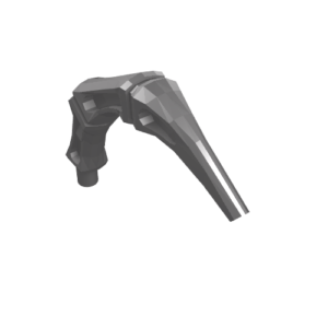 15064 - Appendage Bony Small with Bar End (Leg / Rib / Tail)