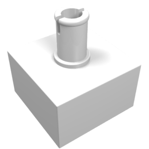 4729 - Brick, Modified 2 x 2 No Studs, Top Pin