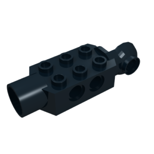 47432 - Technic, Brick Modified 2 x 3 with Pin Holes, Rotation Joint Ball Half Vertical, and Rotation Joint Socket