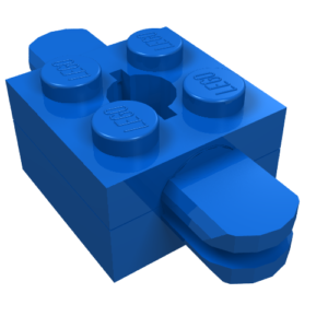792c03 - Arm Holder Brick 2 x 2 with Top Hole with Arms (792c04 / 795) (Homemaker Figure / Maxifigure Torso Assembly)